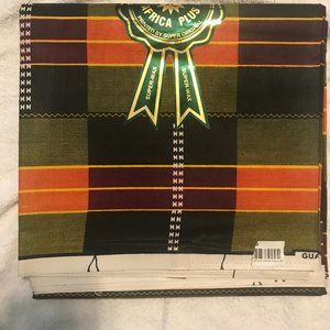 2 yards of African kente fabric print #3 100% Cotton  44 " wide